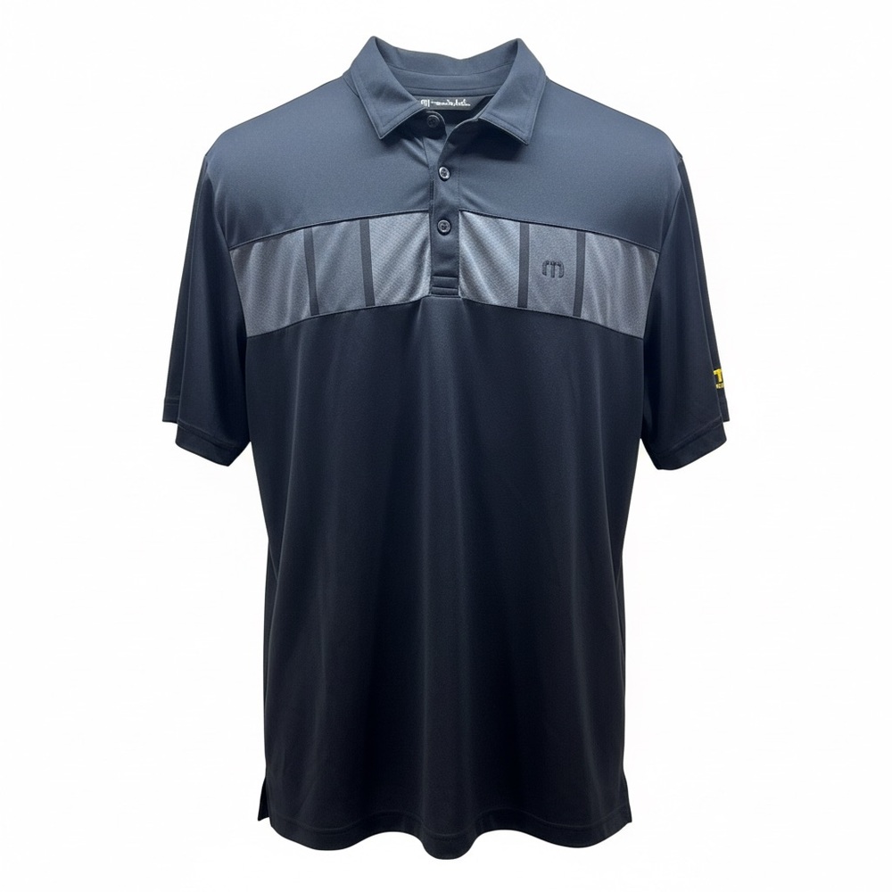 Travis Matthew Cabana Chest Stripe Polo‎ Shirt Mens XL Golf Performance 3015